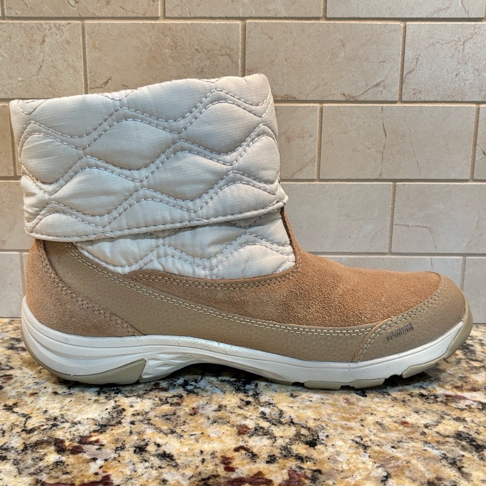 Merrell Approach Brindle Winter Waterproof Booties Quilted Suede Boots Size 7 - Picture 4 of 16